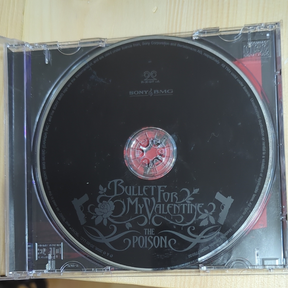 Sony CD - Bullet For My Valentine The Poison - Red and Black - Picture 3 of 3